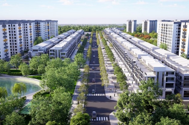 Ảnh phối cảnh dự án  khu nhà ở công nhân, nhà ở xã hội khu công nghiệp Yên Mỹ II, tỉnh Hưng Yên