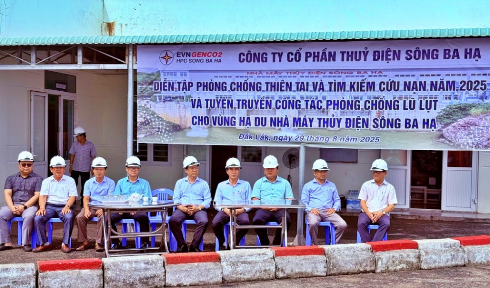 Thủy điện Sông Ba Hạ diễn tập