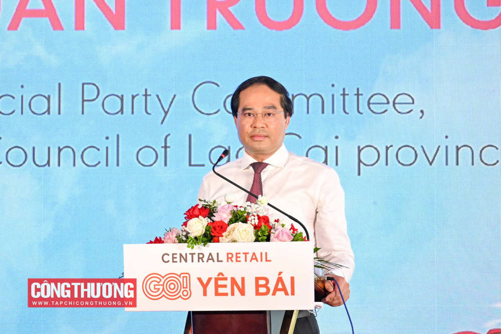 Bí thư Tỉnh ủy Lào Cai Trịnh Xuân Trường đánh giá GO! Yên Bái là một công trình thương mại hiện đại, đánh dấu bước phát triển quan trọng trong tiến trình xây dựng và phát triển kinh tế - xã hội của tỉnh Lào Cai