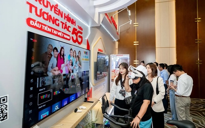 Truyền hình tương tác trên hạ tầng 5G của Viettel. Ảnh: Trần Thọ