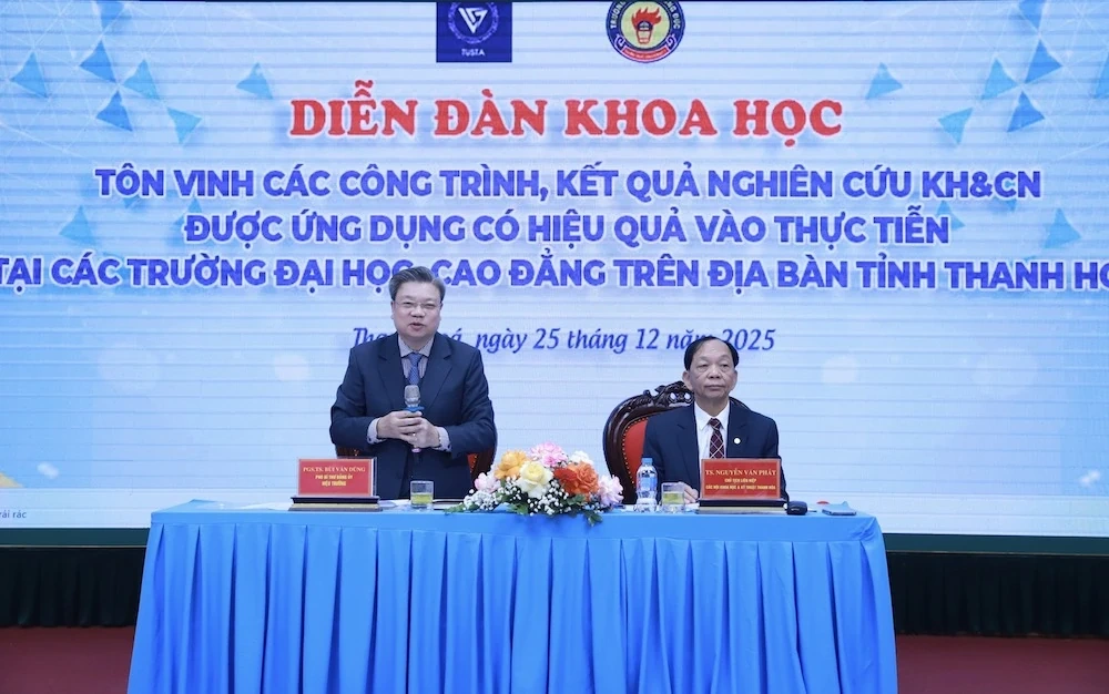 Diễn đ&agrave;n khoa học t&ocirc;n vinh c&aacute;c c&ocirc;ng tr&igrave;nh nghi&ecirc;n cứu ứng dụng hiệu quả v&agrave;o thực tiễn