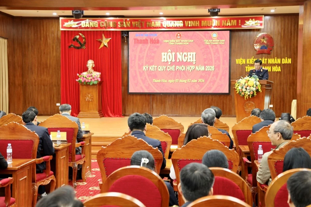 K&yacute; kết quy chế phối hợp giữa VKSND với TAND tỉnh, B&aacute;o v&agrave; Ph&aacute;t thanh, truyền h&igrave;nh Thanh H&oacute;a