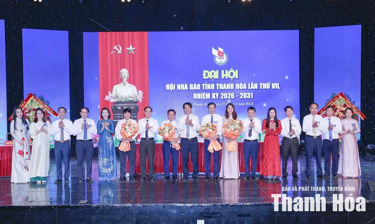 Đại hội Hội Nhà báo tỉnh Thanh Hóa lần thứ VII, nhiệm kỳ 2026-2031 thành công tốt đẹp