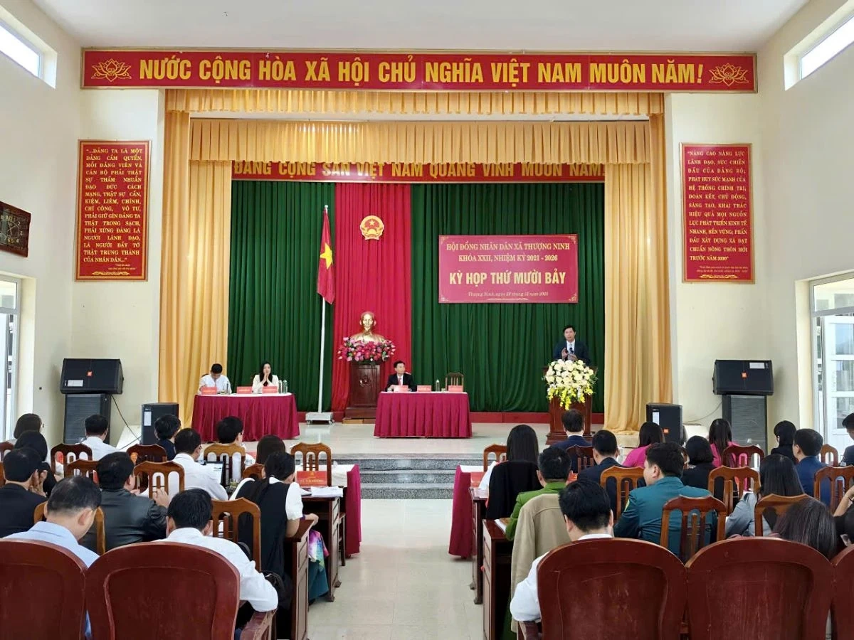 HĐND x&atilde; Thượng Ninh tổ chức kỳ họp thường lệ cuối năm 2025