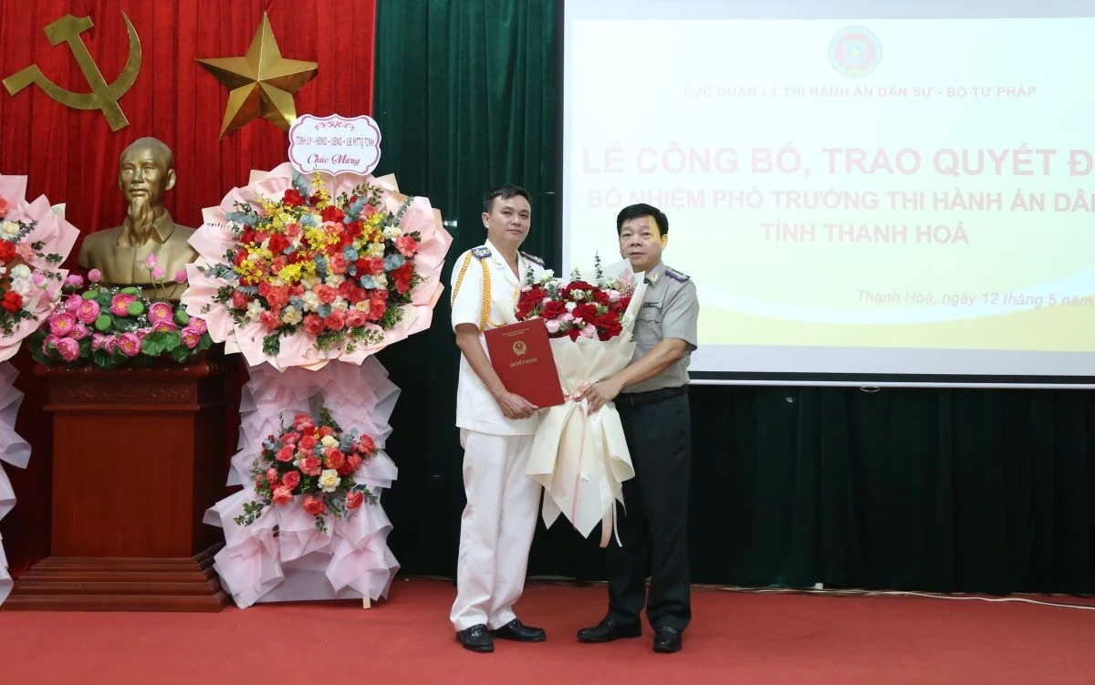 Đồng chí Lê Viết Tám được bổ nhiệm làm Phó Trưởng Thi hành án dân sự tỉnh Thanh Hóa