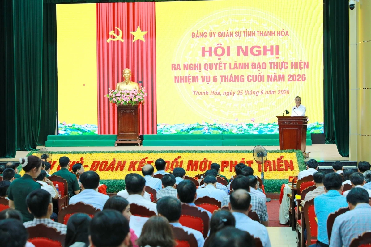 Đảng ủy Quân sự tỉnh ra nghị quyết lãnh đạo thực hiện nhiệm vụ 6 tháng cuối năm 2026