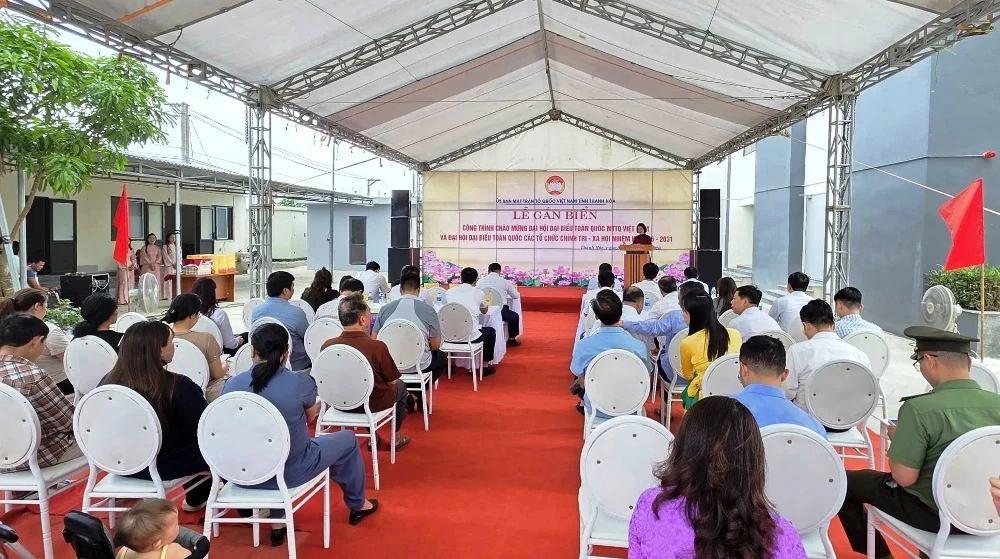 Thanh Hóa gắn biển 2 công trình chào mừng Đại hội đại biểu toàn quốc MTTQ Việt Nam