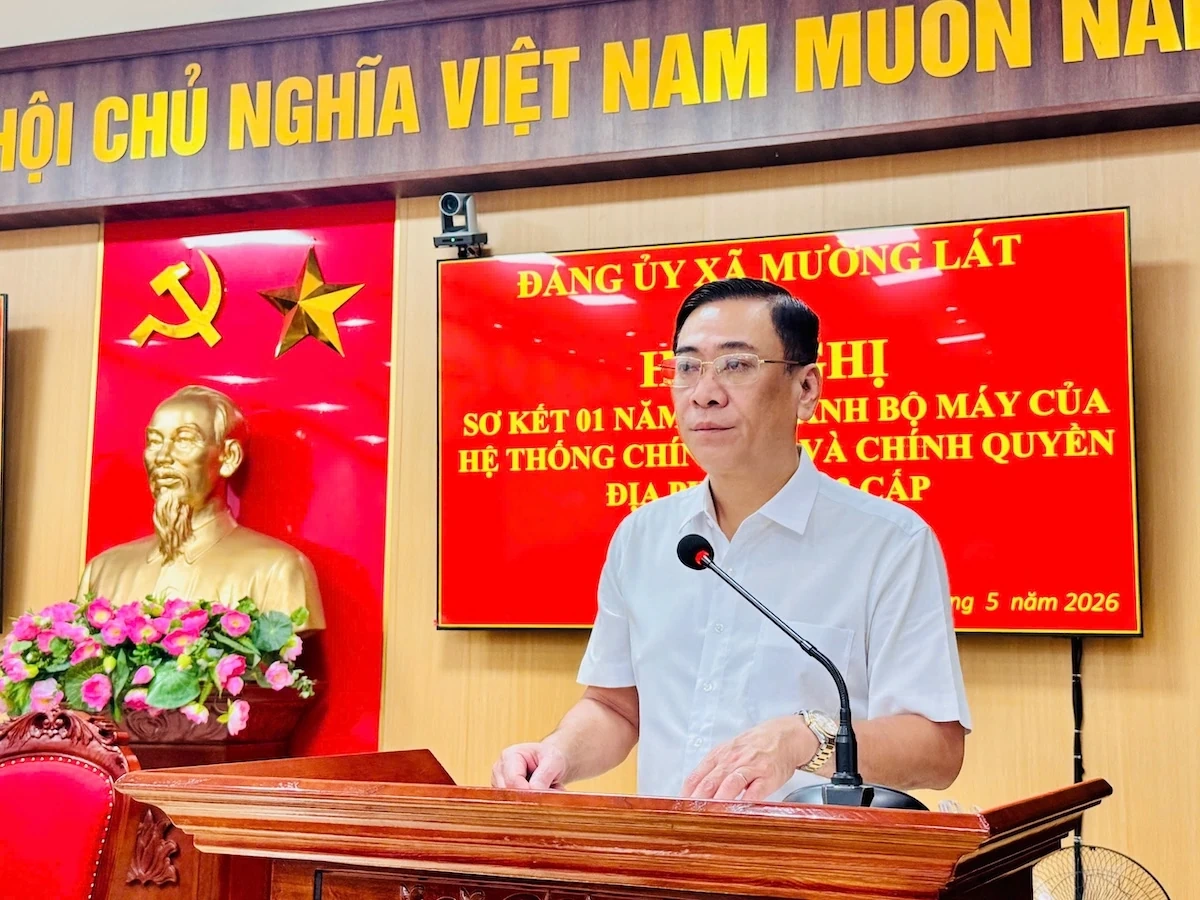 Đảng ủy xã Mường Lát sơ kết 1 năm vận hành bộ máy chính quyền địa phương 2 cấp
