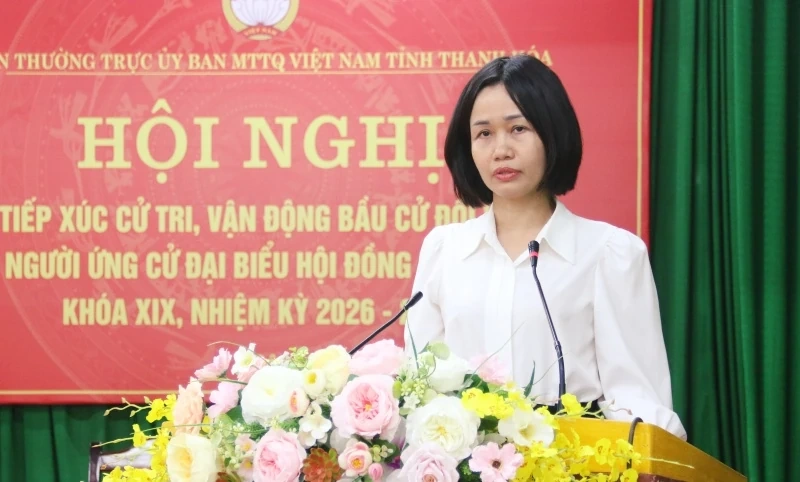 Các ứng cử viên đại biểu HĐND tỉnh tiếp xúc cử tri, vận động bầu cử tại đơn vị bầu cử số 26