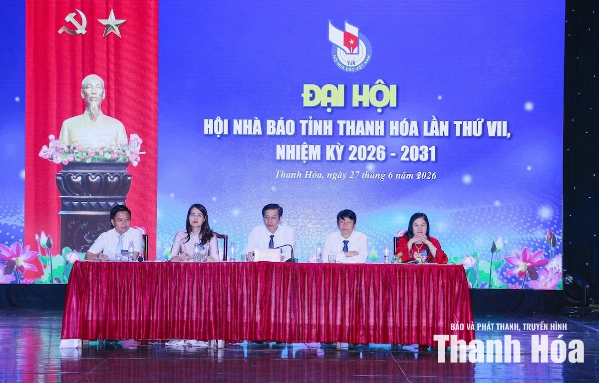 Đại hội Hội Nhà báo tỉnh Thanh Hóa lần thứ VII, nhiệm kỳ 2026-2031 thành công tốt đẹp
