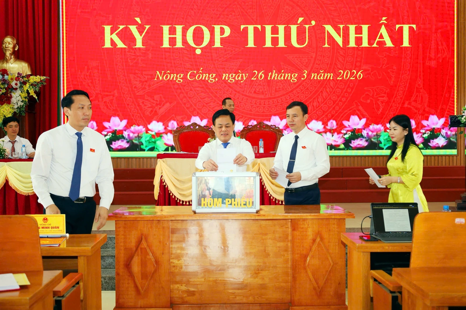 HĐND xã Nông Cống tổ chức kỳ họp thứ Nhất khóa II, nhiệm kỳ 2026-2031
