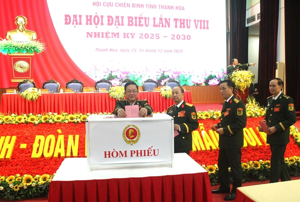 Đại hội đại biểu Hội Cựu chiến binh tỉnh lần thứ VIII ho&agrave;n th&agrave;nh phi&ecirc;n thứ nhất