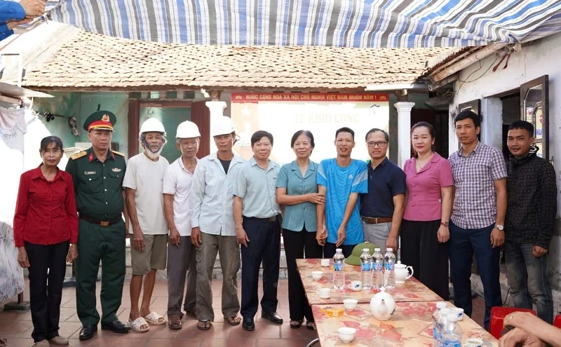 Khởi công xây dựng nhà ở cho con đẻ của người hoạt động kháng chiến bị nhiễm chất độc hóa học