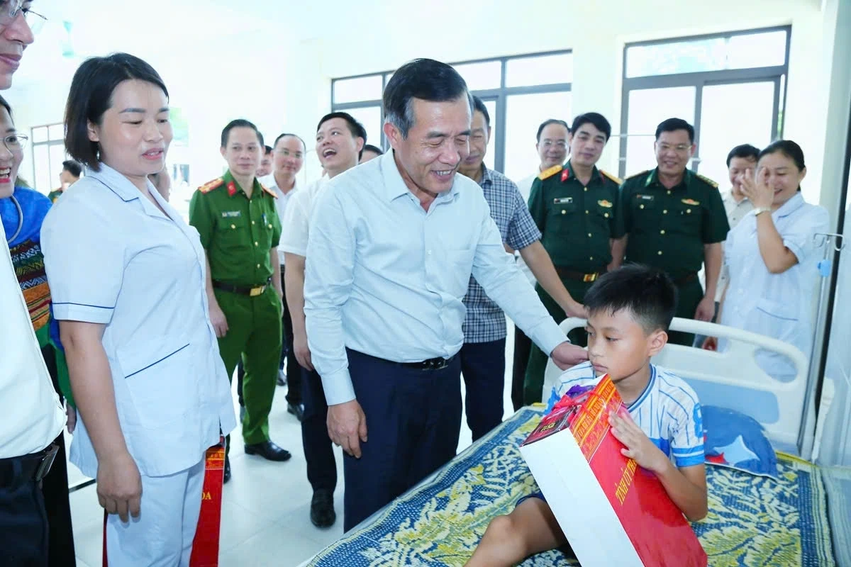Bí thư Tỉnh ủy Lê Đức Thái thăm, làm việc tại 5 xã miền núi