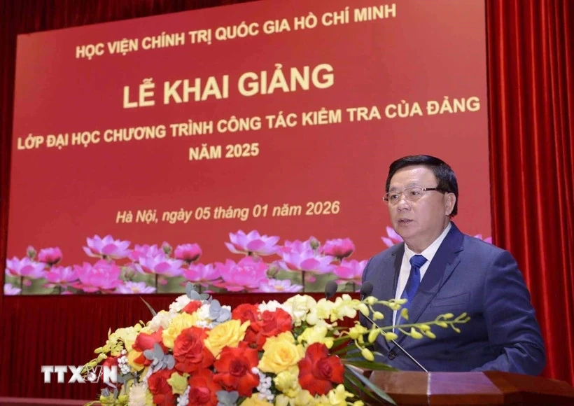 Khai giảng lớp đ&agrave;o tạo tr&igrave;nh độ đại học Chương tr&igrave;nh C&ocirc;ng t&aacute;c kiểm tra của Đảng