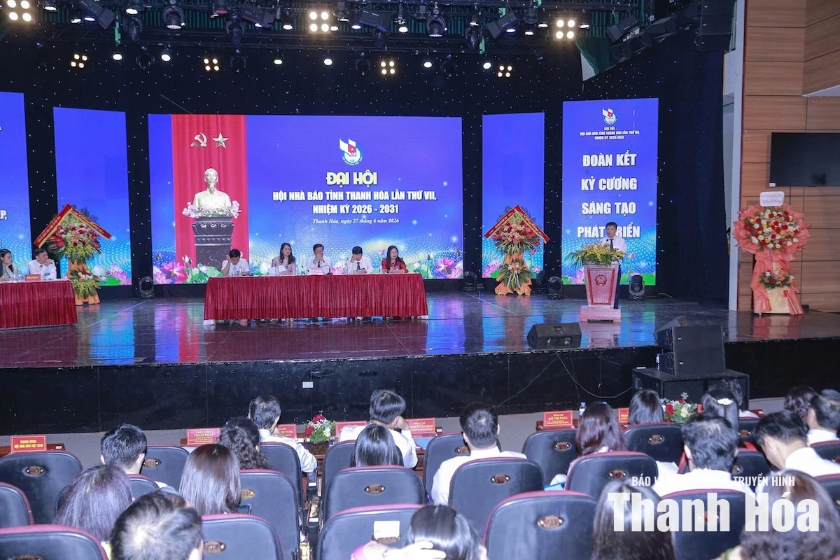 Đại hội Hội Nhà báo tỉnh Thanh Hóa lần thứ VII, nhiệm kỳ 2026-2031 thành công tốt đẹp