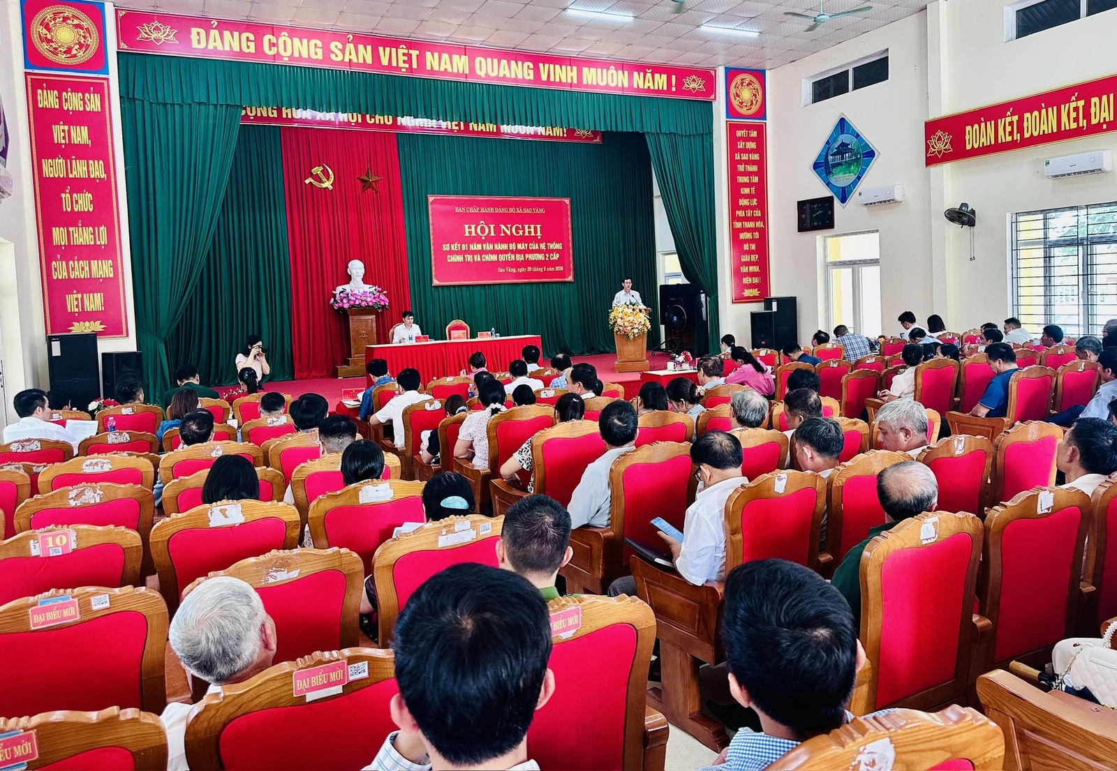 Xã Sao Vàng sơ kết 1 năm thực hiện chính quyền địa phương 2 cấp