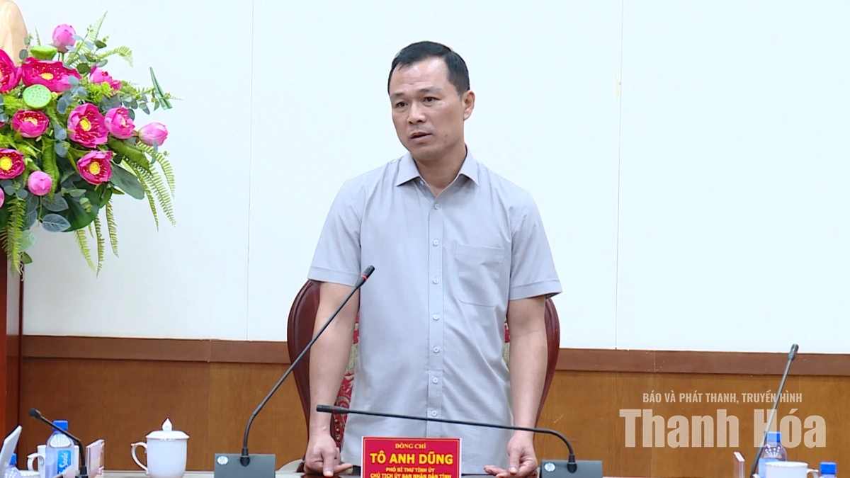 Chủ tịch UBND tỉnh Tô Anh Dũng làm việc với các nhà khoa học về đổi mới sáng tạo và chuyển đổi số