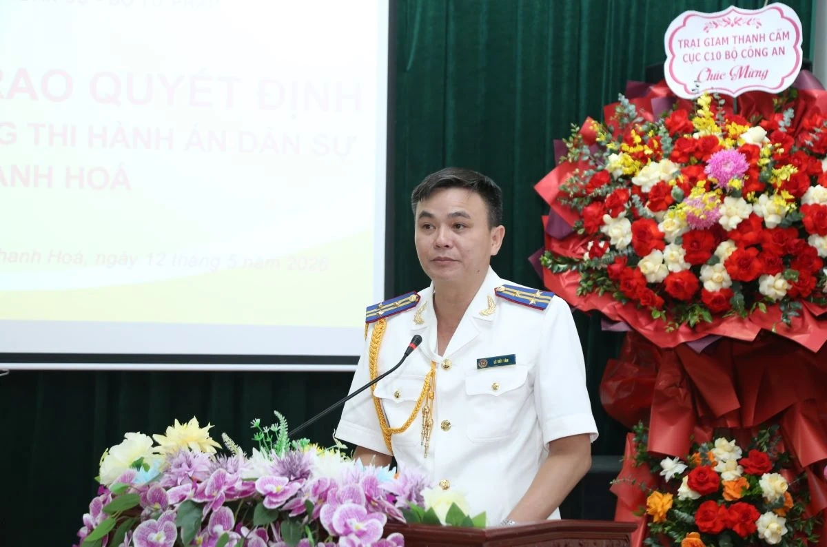 Đồng chí Lê Viết Tám được bổ nhiệm làm Phó Trưởng Thi hành án dân sự tỉnh Thanh Hóa