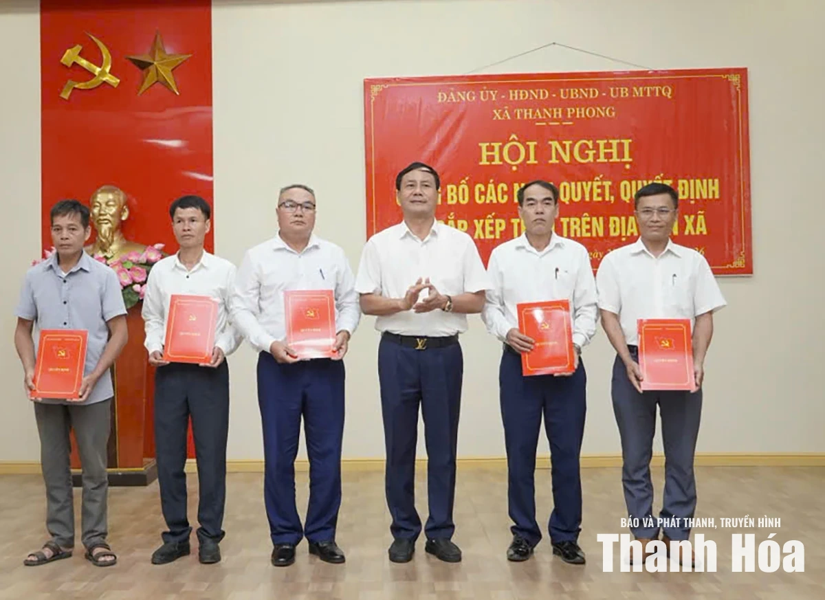 Xã Thanh Phong giảm còn 6 thôn sau sắp xếp