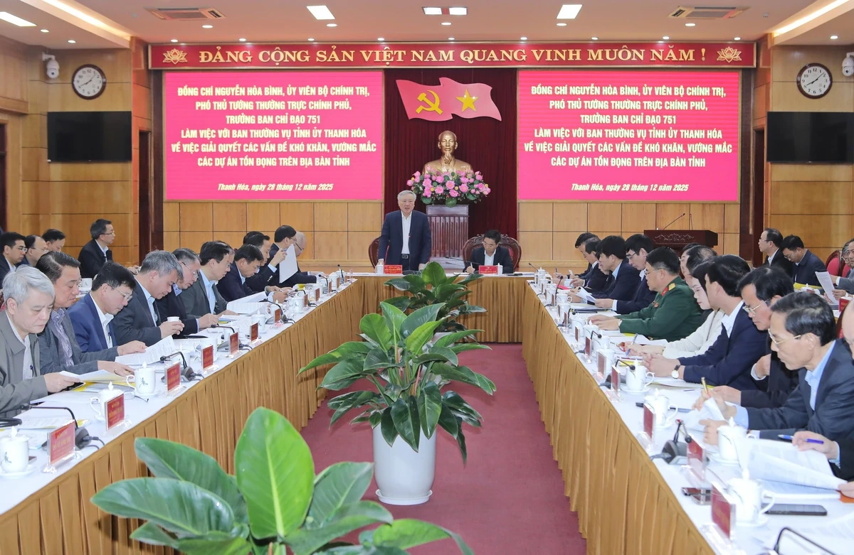 Xử l&yacute; dứt điểm c&aacute;c dự &aacute;n tồn đọng, tạo nguồn lực để tỉnh Thanh H&oacute;a ph&aacute;t triển bền vững