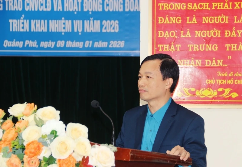 C&ocirc;ng đo&agrave;n phường Quảng Ph&uacute; quan t&acirc;m, chăm lo đời sống đo&agrave;n vi&ecirc;n, người lao động