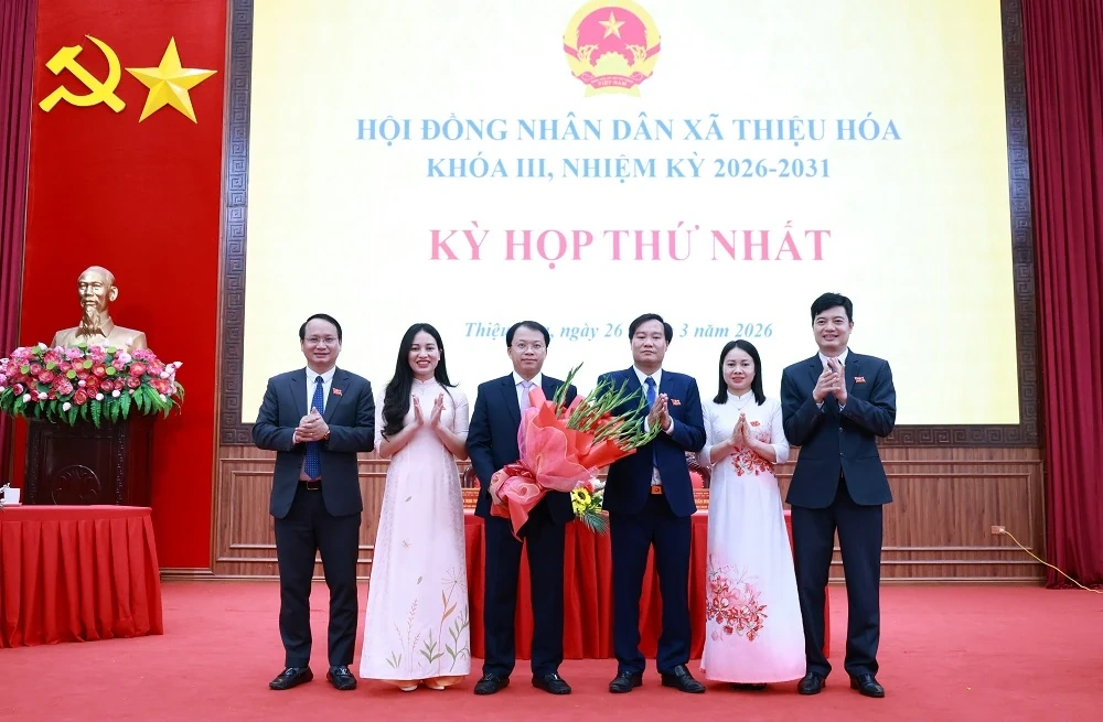 Kỳ họp thứ nhất HĐND xã Thiệu Hóa khóa III, nhiệm kỳ 2026 - 2031