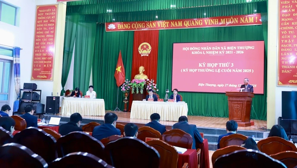 X&atilde; Biện Thượng ho&agrave;n th&agrave;nh v&agrave; vượt 26/28 chỉ ti&ecirc;u năm 2025