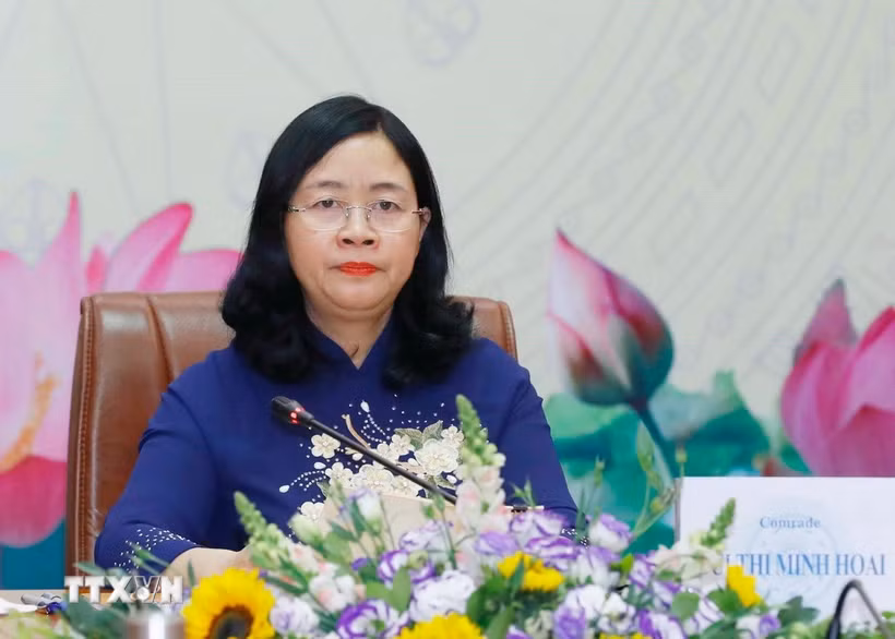 Đồng chí Bùi Thị Minh Hoài, Ủy viên Bộ Chính trị, Bí thư Trung ương Đảng, Bí thư Đảng ủy Mặt trận Tổ quốc, các đoàn thể Trung ương, Chủ tịch Ủy ban Trung ương Mặt trận Tổ quốc Việt Nam. (Ảnh: TTXVN)