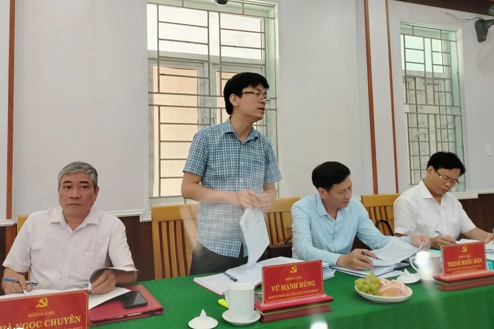 Đoàn giám sát của Ban Thường vụ Tỉnh ủy làm việc với xã Thanh Quân