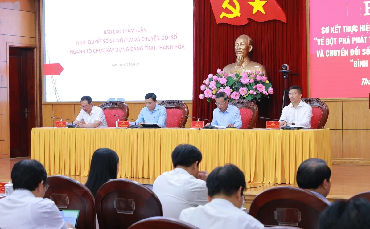 Thanh Hóa sơ kết thực hiện Nghị quyết số 57-NQ/TW và phong trào “Bình dân học vụ số”