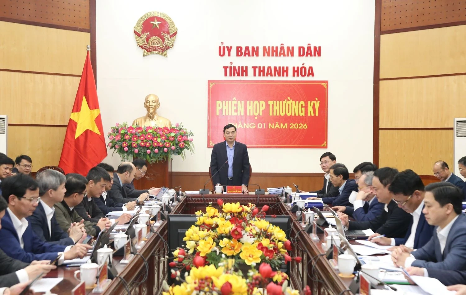Tập trung cụ thể h&oacute;a c&aacute;c mục ti&ecirc;u, nhiệm vụ, giải ph&aacute;p ph&aacute;t triển kinh tế - x&atilde; hội năm 2026
