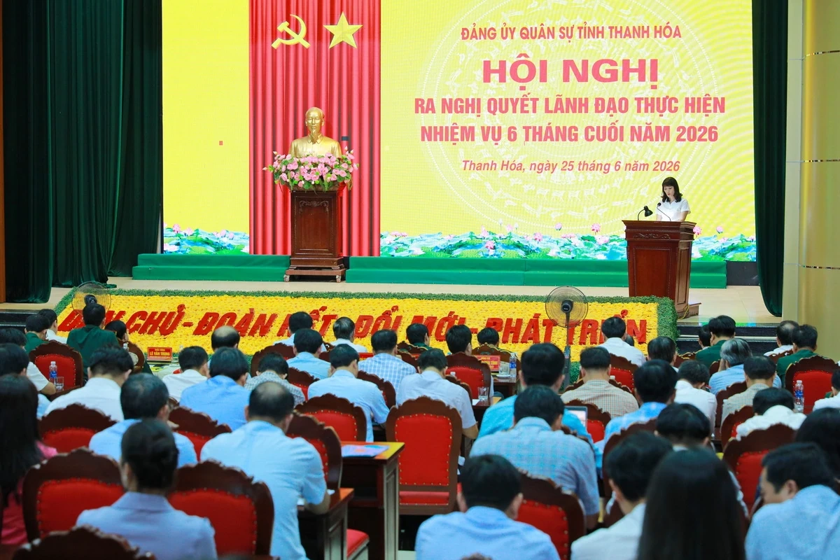 Đảng ủy Quân sự tỉnh ra nghị quyết lãnh đạo thực hiện nhiệm vụ 6 tháng cuối năm 2026