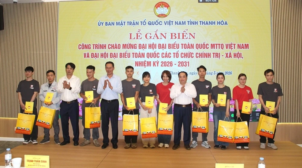 Thanh Hóa gắn biển 2 công trình chào mừng Đại hội đại biểu toàn quốc MTTQ Việt Nam
