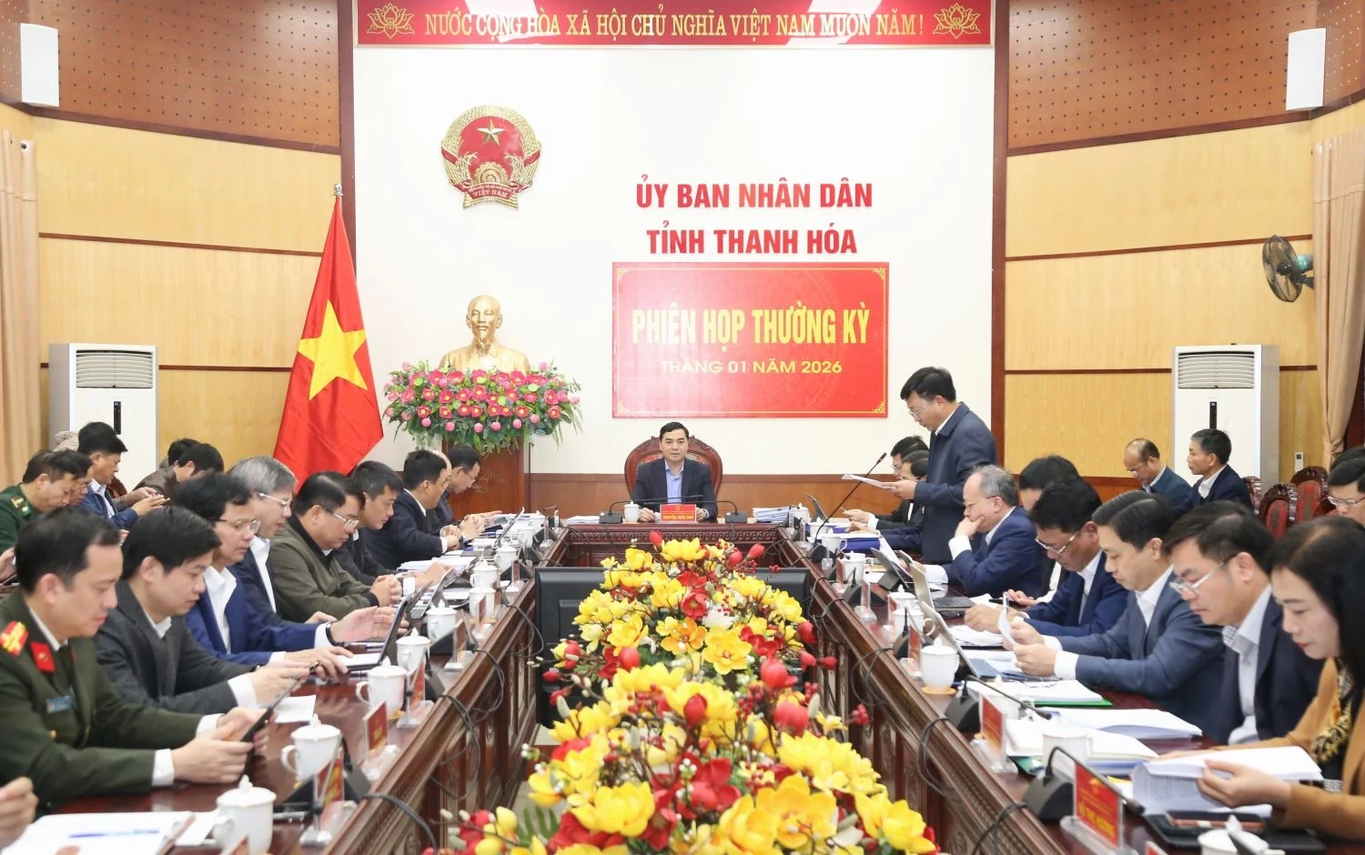 Tập trung cụ thể h&oacute;a c&aacute;c mục ti&ecirc;u, nhiệm vụ, giải ph&aacute;p ph&aacute;t triển kinh tế - x&atilde; hội năm 2026