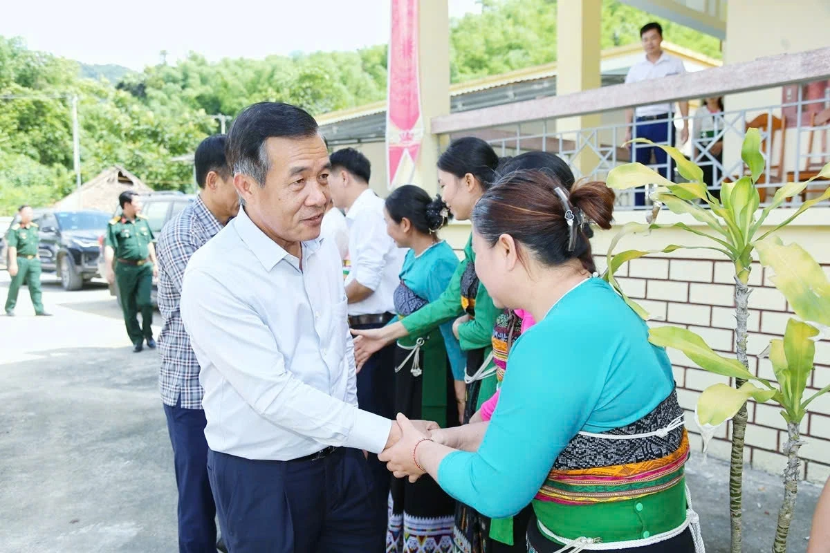 Bí thư Tỉnh ủy Lê Đức Thái thăm, làm việc tại 5 xã miền núi
