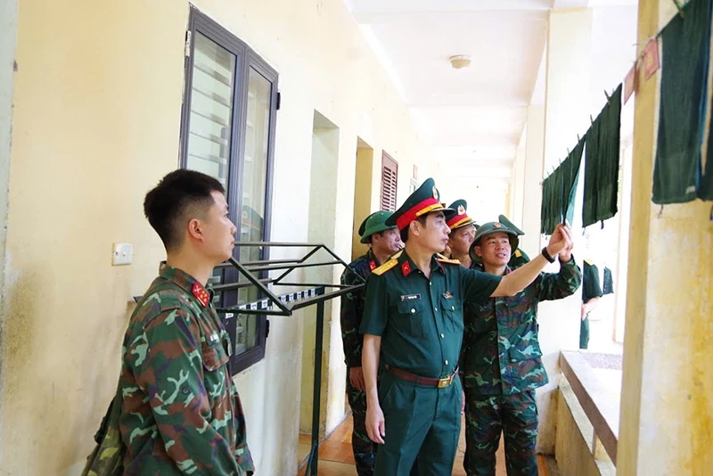 Bộ CHQS tỉnh Thanh Hóa kiểm tra huấn luyện chiến sĩ mới