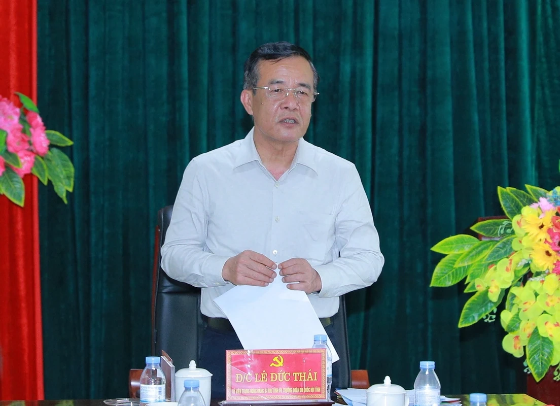 Bí thư Tỉnh ủy Lê Đức Thái kiểm tra tiến độ dự án giao thông trọng điểm kết nối với Cảng hàng không Thọ Xuân