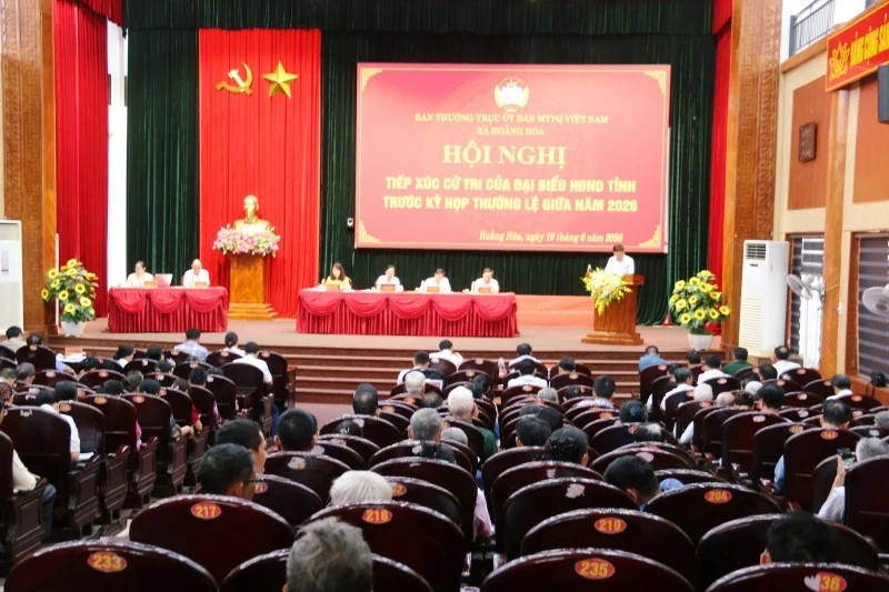 Cử tri xã Hoằng Hóa kiến nghị quy hoạch đô thị và một số chế độ, chính sách đặc thù