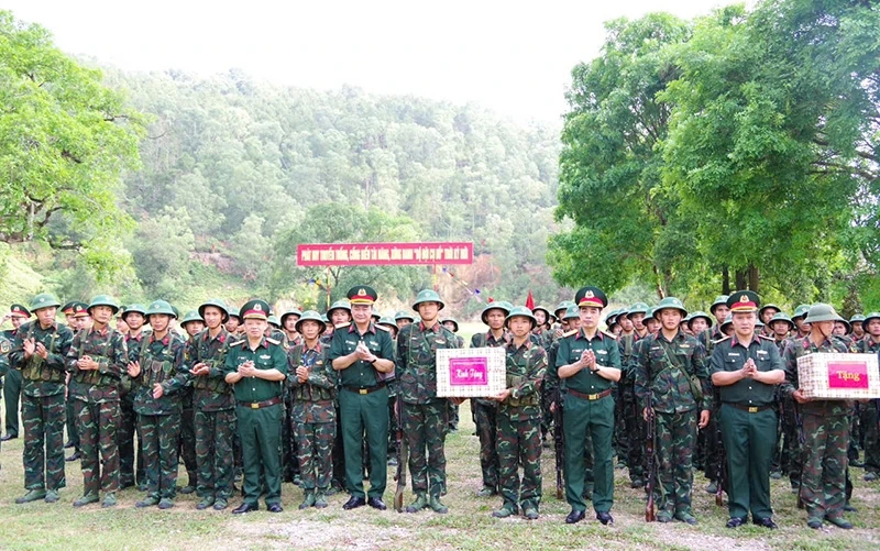 Bộ CHQS tỉnh Thanh Hóa kiểm tra huấn luyện chiến sĩ mới