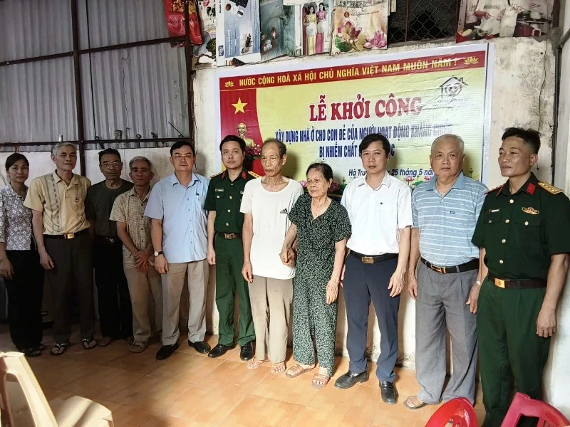 Khởi công xây dựng nhà ở cho con đẻ của người hoạt động kháng chiến bị nhiễm chất độc hóa học