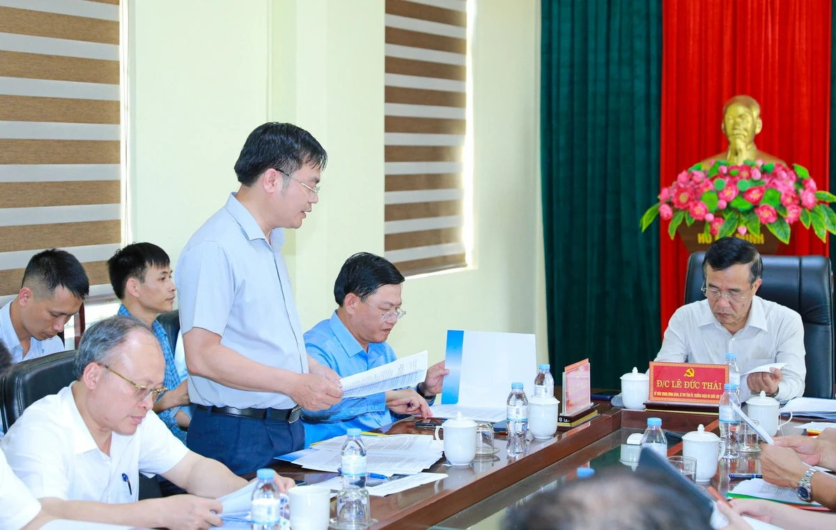 Bí thư Tỉnh ủy Lê Đức Thái kiểm tra tiến độ dự án giao thông trọng điểm kết nối với Cảng hàng không Thọ Xuân
