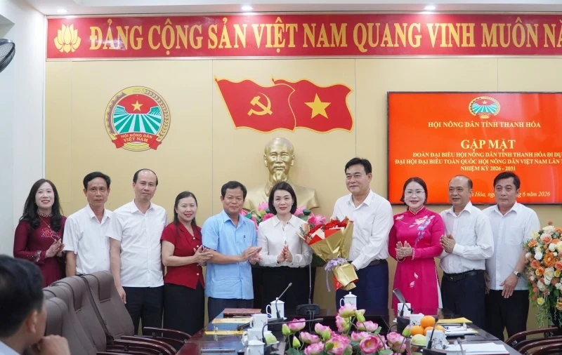 Gặp mặt đoàn đại biểu dự Đại hội Nông dân Việt Nam lần thứ IX