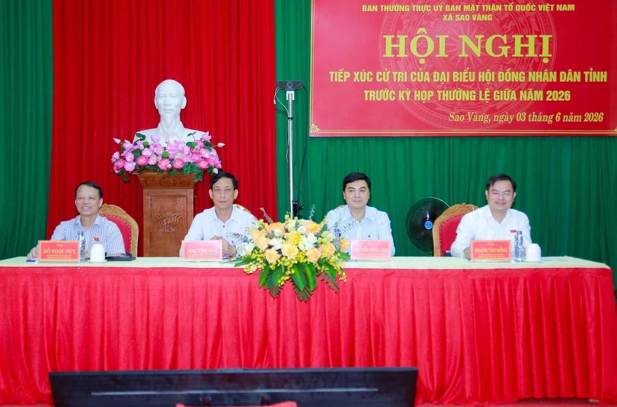 Đại biểu HĐND tỉnh lắng nghe tâm tư, nguyện vọng cử tri trước kỳ họp thường lệ giữa năm 2026