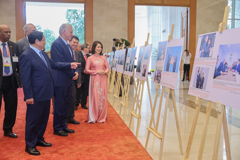 Bí thư Thứ nhất, Chủ tịch nước Cuba Miguel Diaz Canel hội kiến Thủ tướng Chính phủ Phạm Minh Chính- Ảnh 2. Bí thư Thứ nhất, Chủ tịch nước Cuba Miguel Diaz Canel hội kiến Thủ tướng Chính phủ Phạm Minh Chính- Ảnh 2.