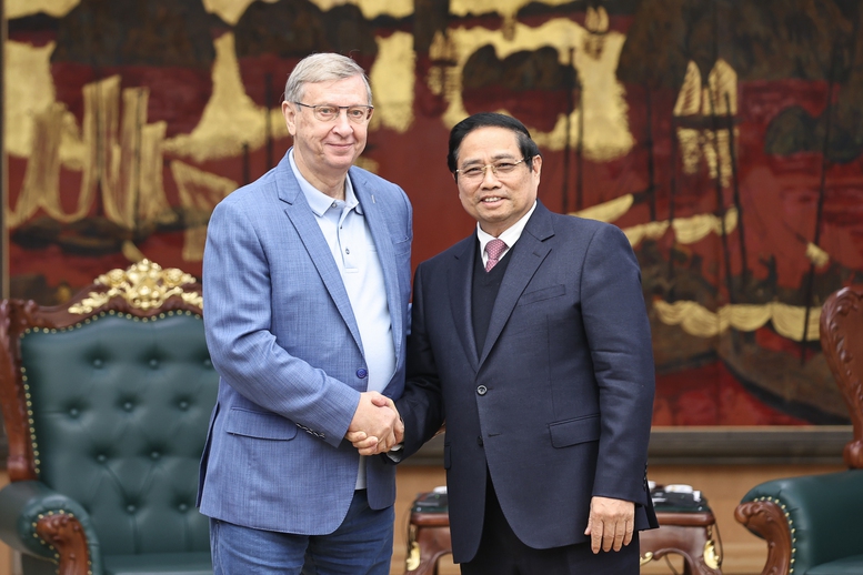 Thủ tướng Phạm Minh Ch&iacute;nh tiếp Chủ tịch tập đo&agrave;n kinh tế tư nh&acirc;n lớn nhất của Nga- Ảnh 1.