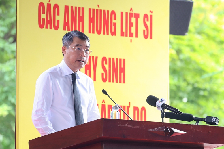 Phát biểu của Thủ tướng Lê Minh Hưng tại lễ triển khai tìm kiếm, quy tập hài cốt liệt sĩ tại Công viên Lê Thị Riêng- Ảnh 1.