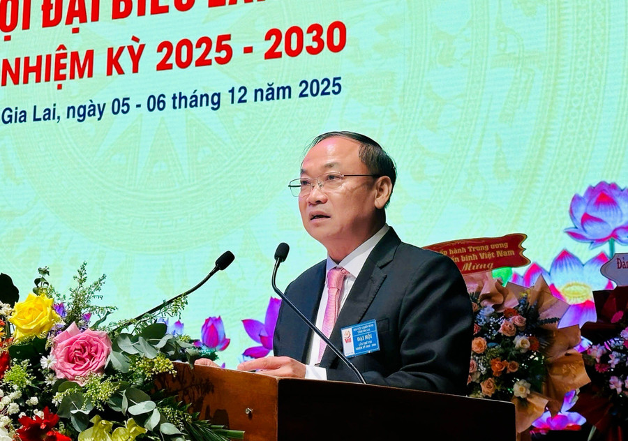 Bí thư Tỉnh ủy Thái Đại Ngọc phát biểu chỉ đạo tại Đại hội. Ảnh: T.K bi-thu-tinh-uy-phat-bieu-chi-dao-tai-dai-hoi.jpg