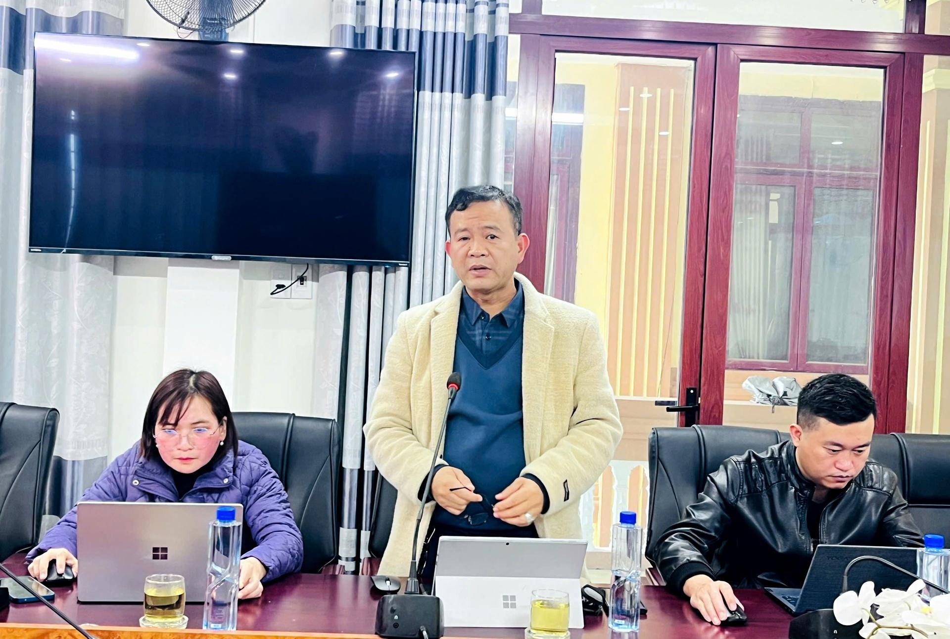 Đại biểu ý kiến tại hội nghị. 