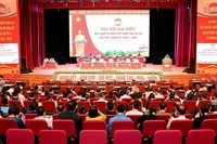 Các đại biểu tham dự phiên họp Đại hội Đại biểu Ủy ban MTTQ Việt Nam tỉnh.